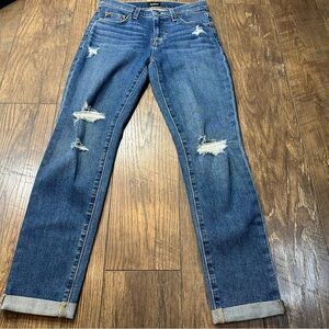 Hudson Natalie Mid-Rise Slim‎ Boyfriend Jean Size 24